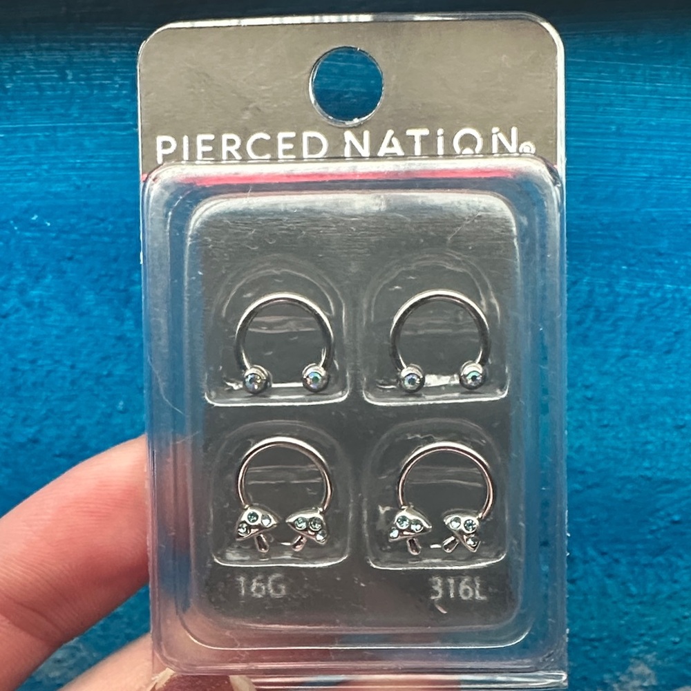 Pierced Nation Septum Rings 16G